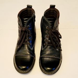 Clarks | Whistle Bea Black Leather Ankle Boots 7